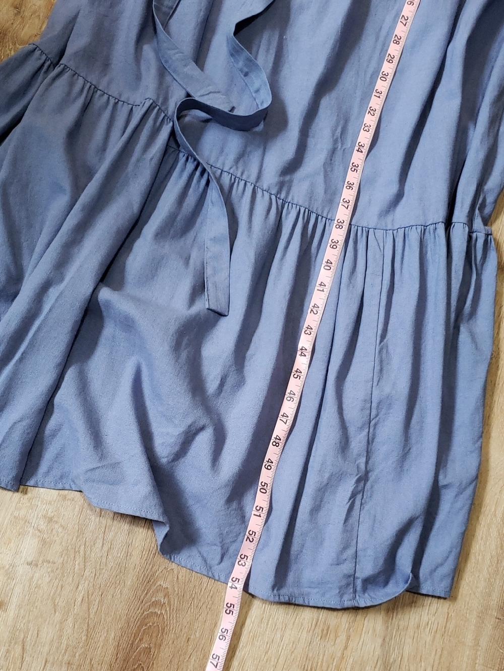 Christy Dawn Bianca Dress In "Cerulean Linen" , Size M - Picture 7 of 7